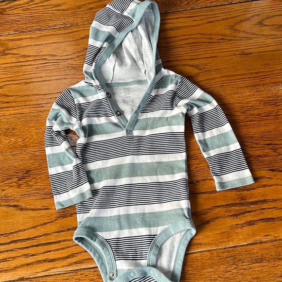 Carter’s long sleeve infant hoodie tee shirt. Infant size 18 months. - Picture 1 of 7